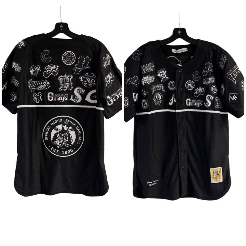 NWT Black Negro League Baseball Jersey Size M